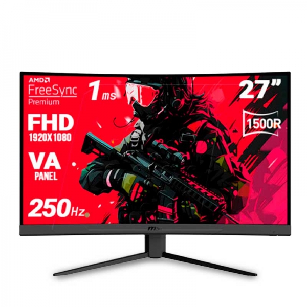 Monitor Curvo MSI 27'' G27C6X 250Hz FHD  - 1