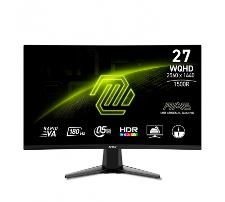 Monitor Curvo MSI MAG 27CQ6F DE 27" 2K 180Hz  - 1