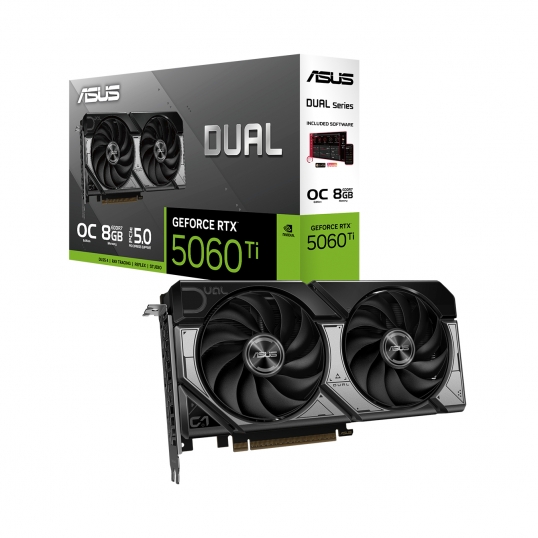 Tarjeta de video ASUS Dual GeForce RTX5060Ti 8GB GDDR7 OC Edition - 1