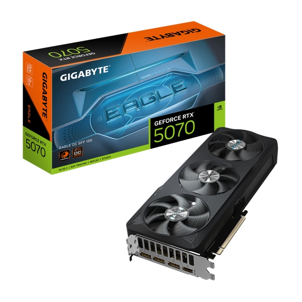 Tarjeta de video GIGABYTE GeForce RTX5070 12GB EAGLE OC SFF - 1
