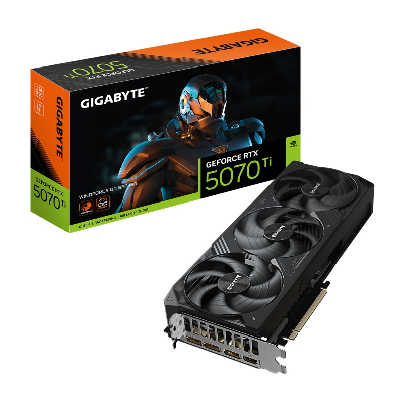 Tarjeta de video GIGABYTE GeForce RTX5070Ti 16GB WINDFORCE OC - 1 Tarjeta de video GIGABYTE GeForce RTX5070Ti 16GB WINDFORCE OC - 1