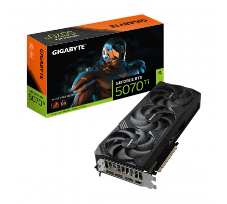 Tarjeta de video GIGABYTE GeForce RTX5070Ti 16GB WINDFORCE OC  - 1