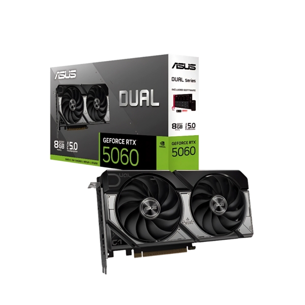 Tarjeta de video ASUS Dual GeForce RTX5060 8GB  GDDR7 OC Edition  - 1