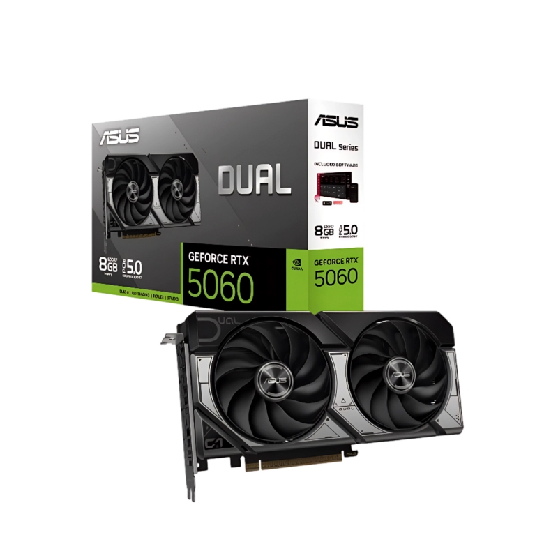 Tarjeta de video ASUS Dual GeForce RTX5060 8GB GDDR7 OC Edition - 1 Tarjeta de video ASUS Dual GeForce RTX5060 8GB GDDR7 OC Edition - 1