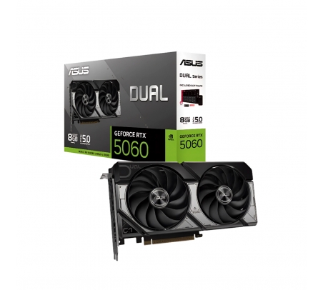 Tarjeta de video ASUS Dual GeForce RTX5060 8GB  GDDR7 OC Edition  - 1