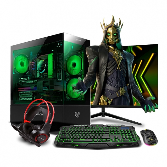 PC Gamer Draco Green Plus Core i9 11900F 11th - 1