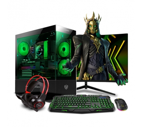 PC Gamer Draco Green Plus Core i9 11900F 11th  - 1