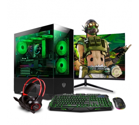 PC Gamer View 51 Green Plus Core i9 12900KF 12th  - 1