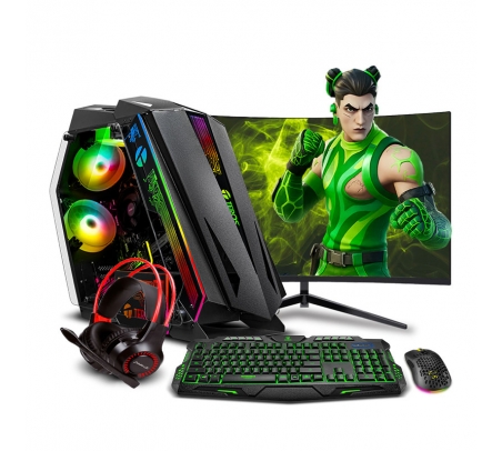PC Gamer Falkor Green Ryzen 5 5500X3D  - 1