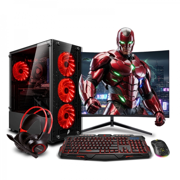 PC Gamer Draco Red Core i7 10700F 10th - 1