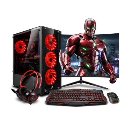PC Gamer Draco Red Core i7 10700F 10th  - 1