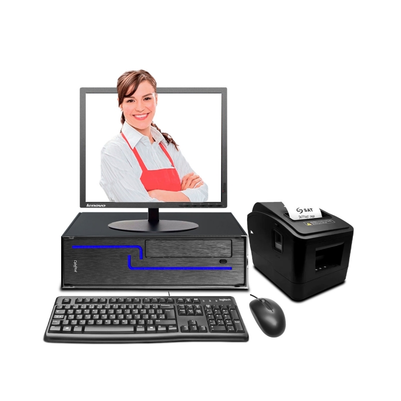Punto de Venta - Computadora Derby Slim Core i5 + Ticketera Térmica - 1 Punto de Venta - Computadora Derby Slim Core i5 + Ticketera Térmica - 1