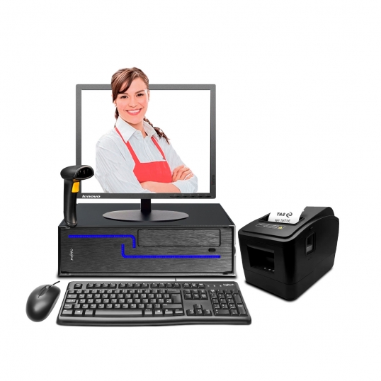 Punto de Venta - Computadora Derby Slim Core i5 + Ticketera Térmica + Scanner - 1