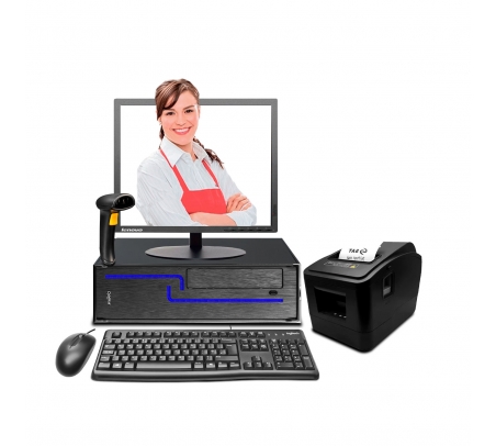 Punto de Venta - Computadora Derby Slim Core i5 + Ticketera Térmica + Scanner  - 1