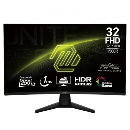 Monitor Curvo MSI MAG 32C6X 32” 250Hz FHD  - 1