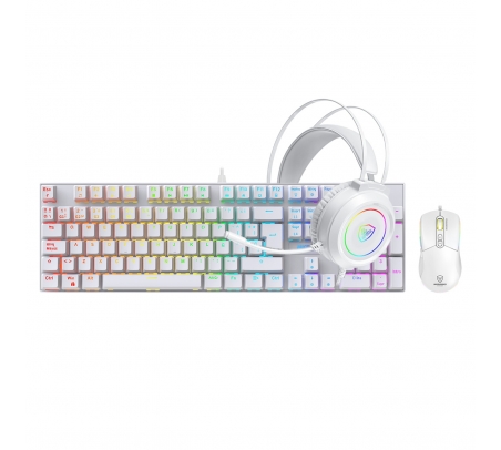 Kit Gaming Teclado Mecánico Mirage - MIC GTX 2003 3W White  - 1