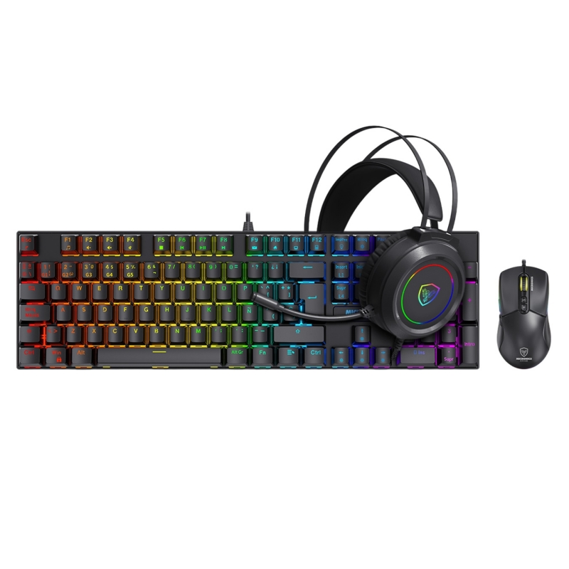Kit Gaming Teclado Mecánico Mirage - MIC GTX 2003 3K Black  - 1