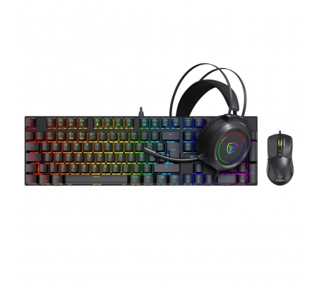 Kit Gaming Teclado Mecánico Mirage - MIC GTX 2003 3K Black  - 1