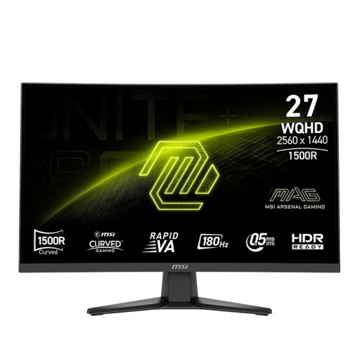 Monitor 27” MSI MAG 275CQF-E18 WQHD 180Hz 2K  - 1