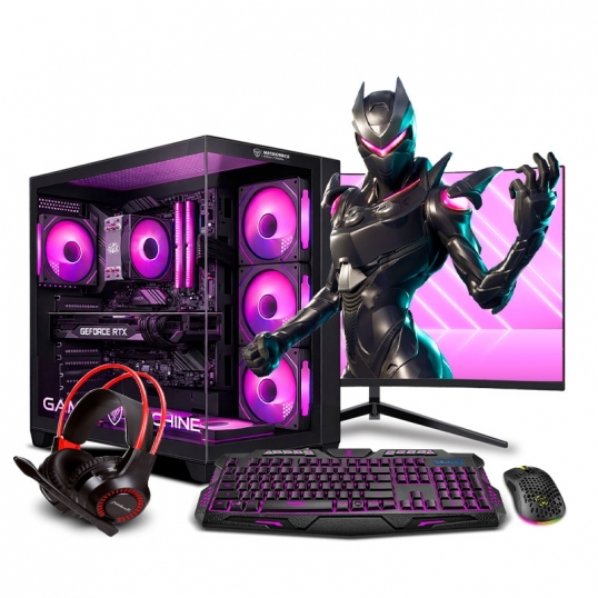 PC Gamer Falkor Pink Plus Core i5 14400F 14th  - 1