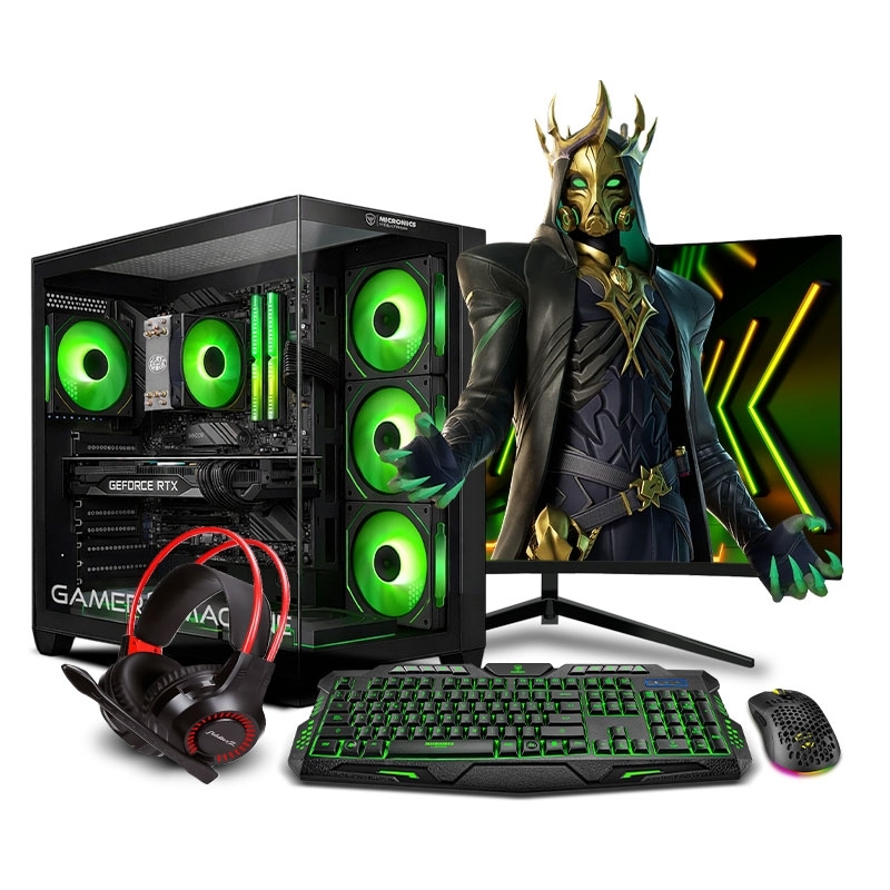 PC Gamer Draco Green Plus Core i7 12700F 12th  - 1