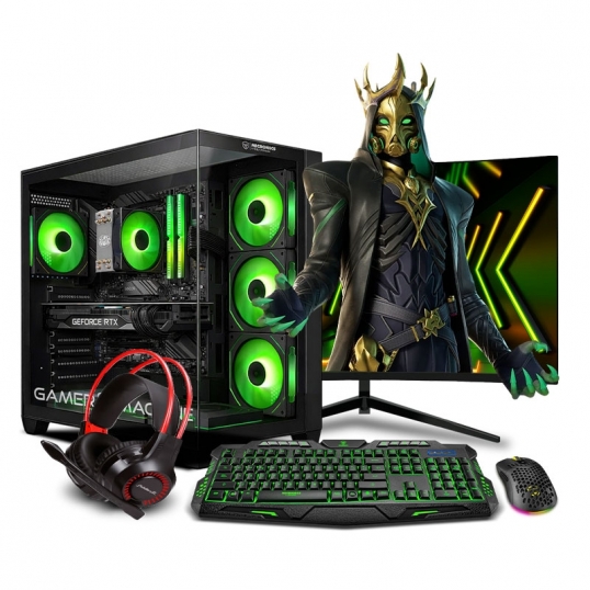 PC Gamer Draco Green Plus Core i7 12700F 12th  - 1