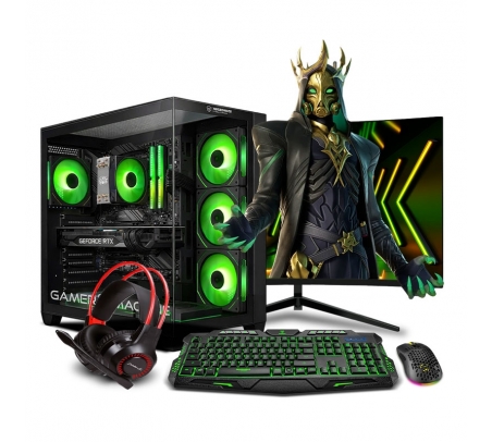 PC Gamer Draco Green Plus Core i7 12700F 12th  - 1